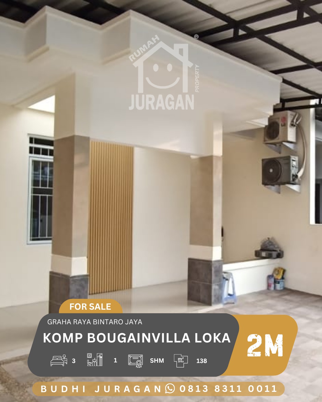 DIJUAL RUMAH GRAHA RAYA BINTARO BOUGENVILE