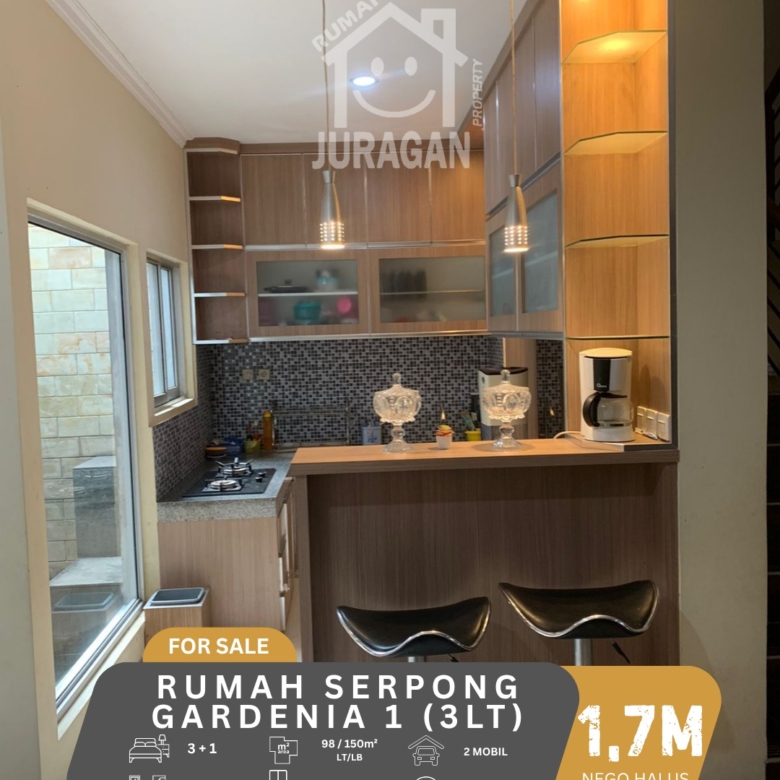 DIJUAL RUMAH SERPONG GARDEN 1 GREEN STUDENTIA