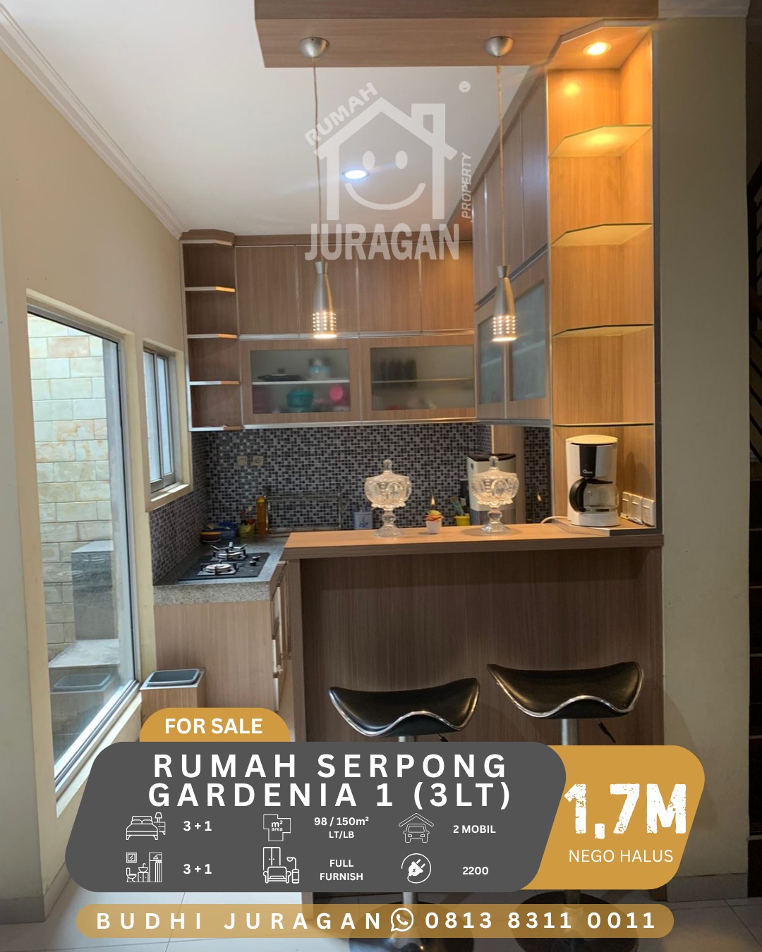 DIJUAL RUMAH SERPONG GARDEN 1 GREEN STUDENTIA