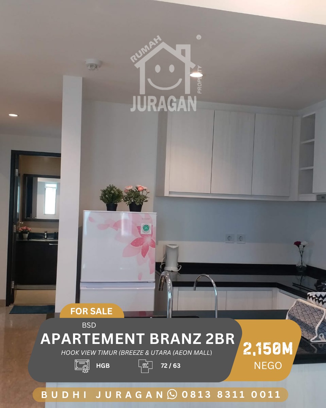 DIJUAL APARTEMEN BRANZ BSD CITY