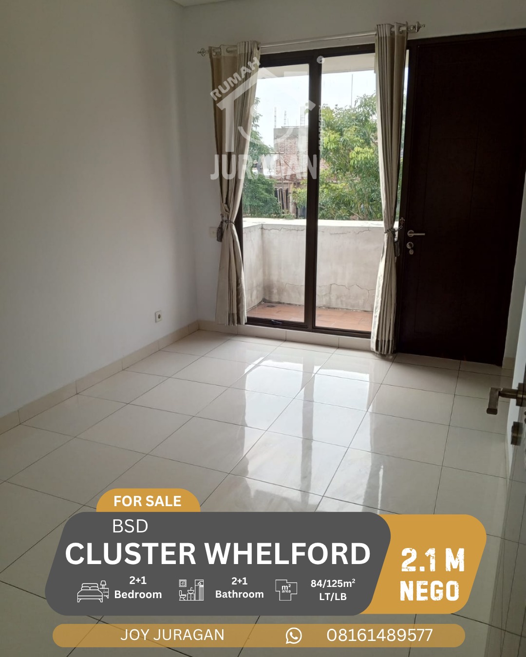 Rumah Dijual Whelford BSD City