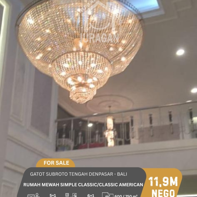 DIJUAL RUMAH MEWAH CLASSIC AMERICAN DENPASAR BALI