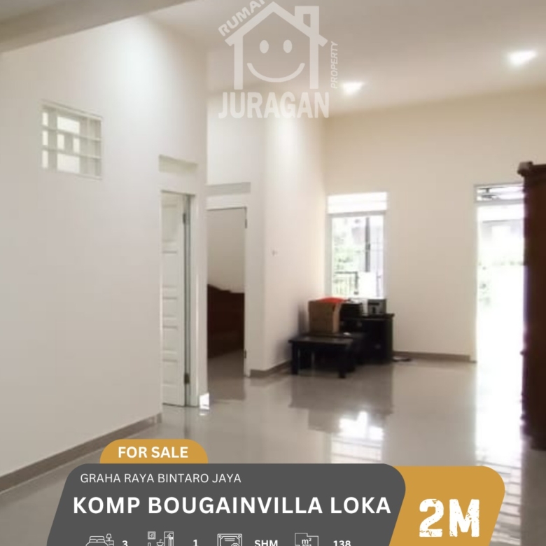 DIJUAL RUMAH GRAHA RAYA BINTARO BOUGENVILE