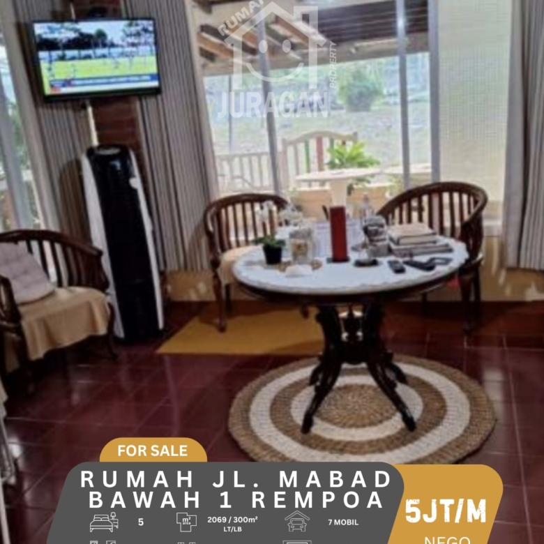 DIJUAL RUMAH JL. MABAD BAWAH REMPOA