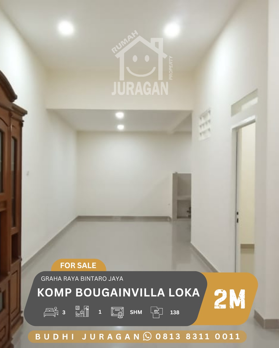 DIJUAL RUMAH GRAHA RAYA BINTARO BOUGENVILE