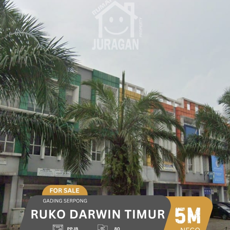 DIJUAL RUKO DARWIN 3,5 LANTAI GADING SERPONG