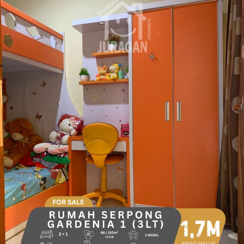 DIJUAL RUMAH SERPONG GARDEN 1 GREEN STUDENTIA