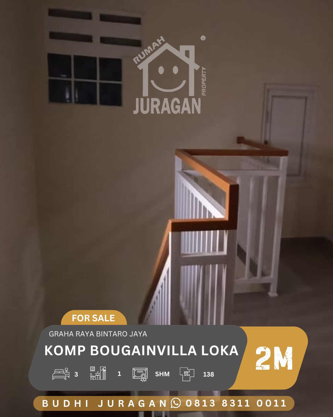 DIJUAL RUMAH GRAHA RAYA BINTARO BOUGENVILE
