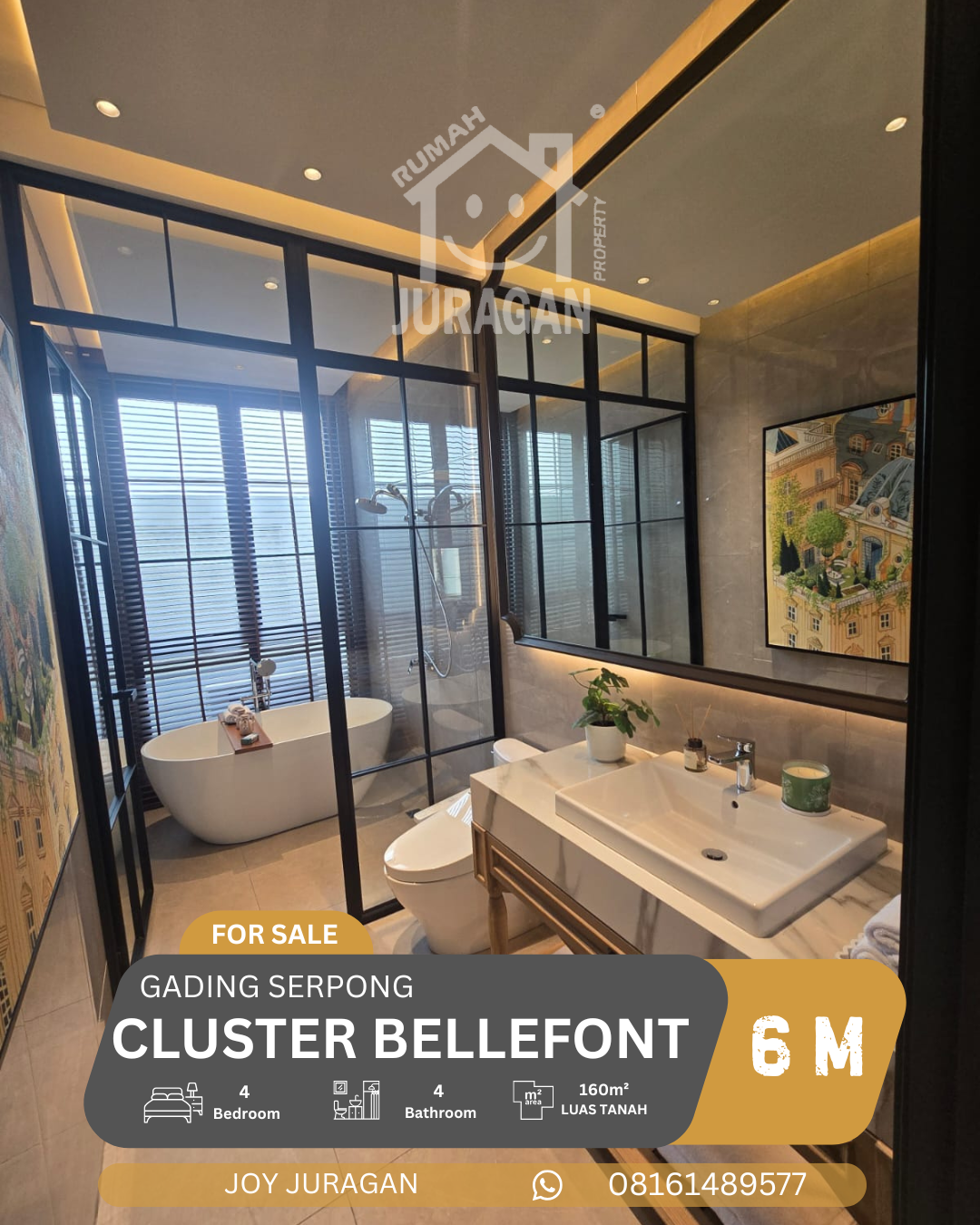Dijual Rumah Bellefont Gading Serpong