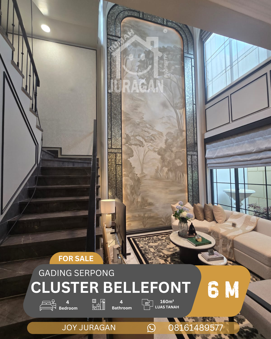 Dijual Rumah Bellefont Gading Serpong