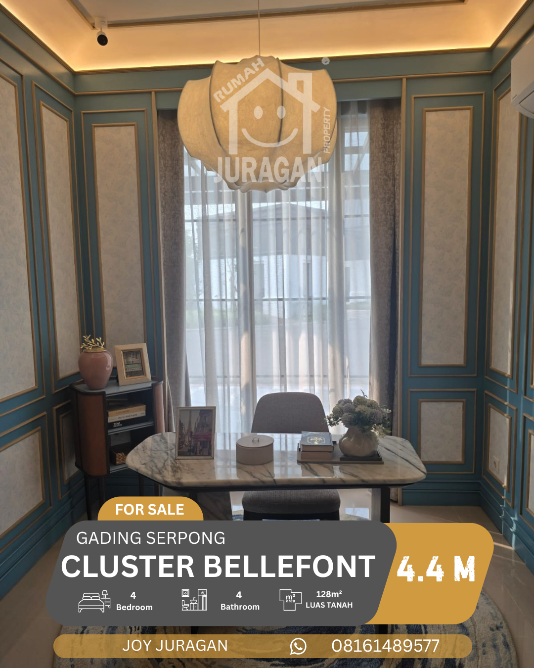Dijual Rumah Bellefont Gading Serpong