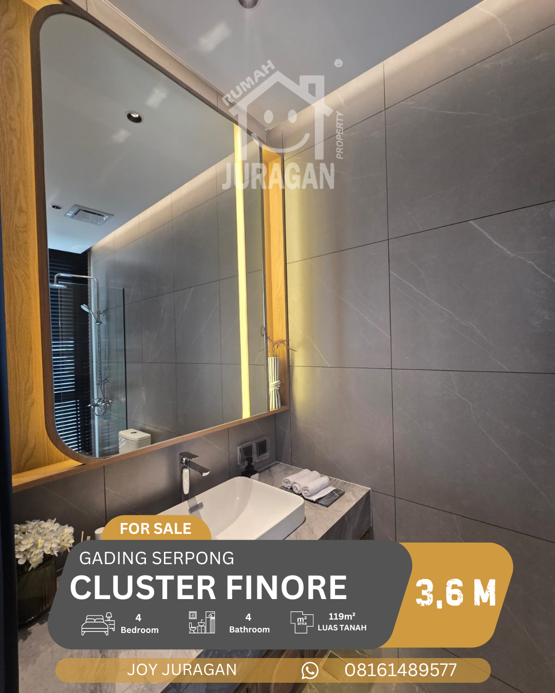 Dijual Rumah Finore Gading Serpong