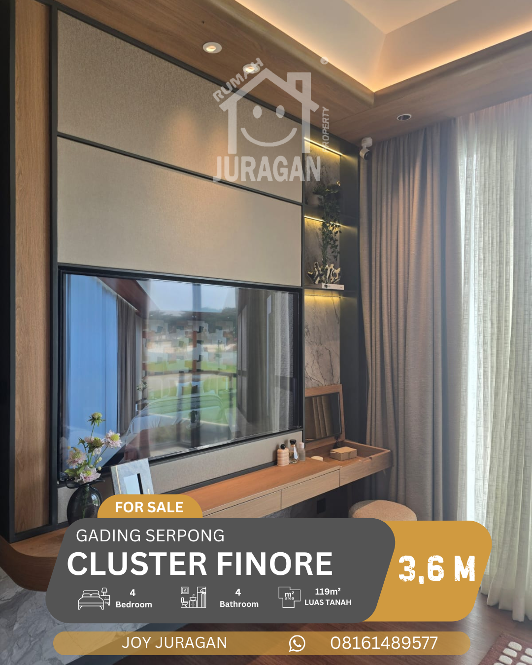 Dijual Rumah Finore Gading Serpong