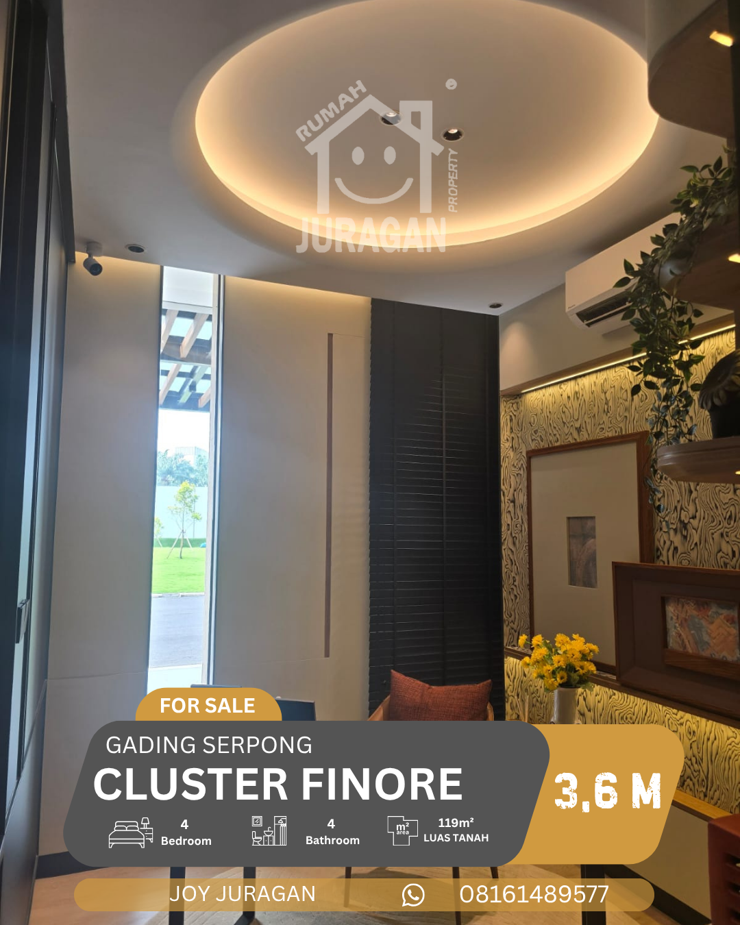 Dijual Rumah Finore Gading Serpong
