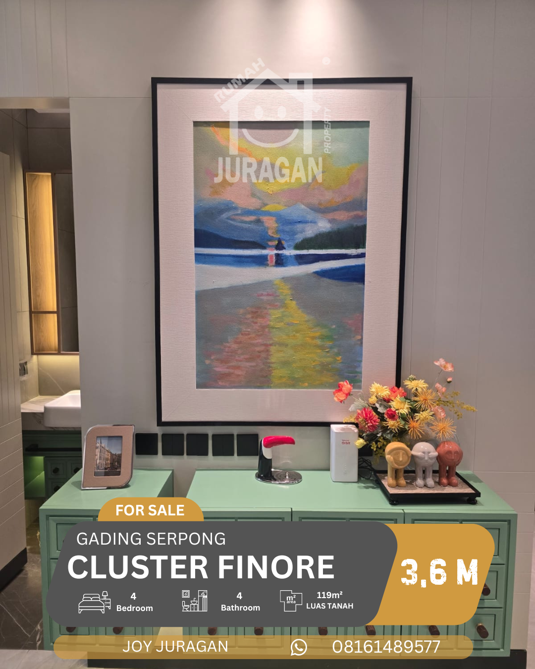Dijual Rumah Finore Gading Serpong
