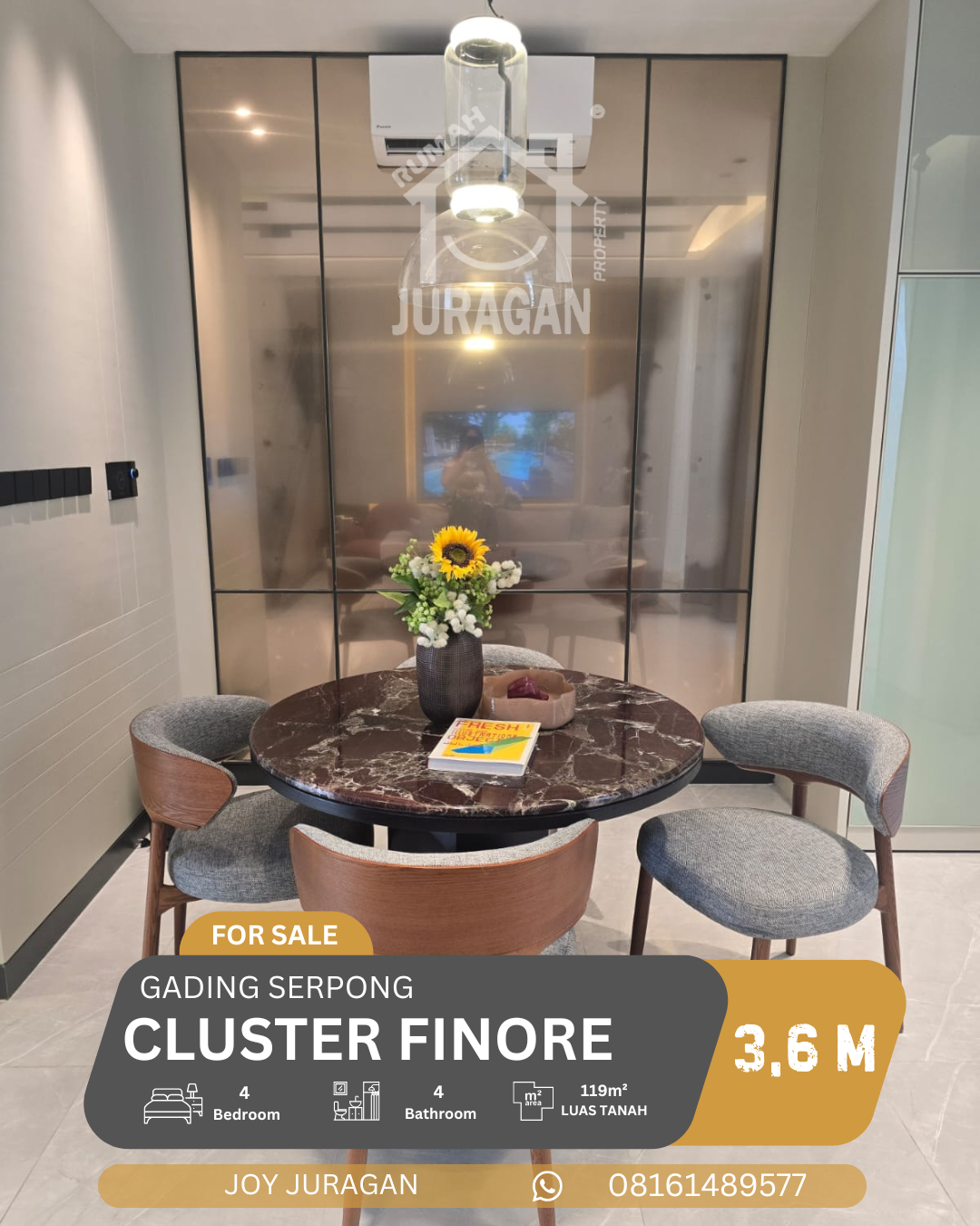 Dijual Rumah Finore Gading Serpong