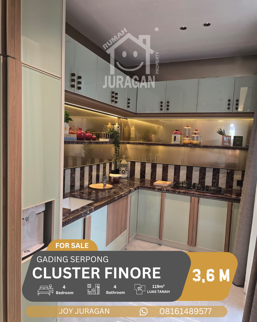 Dijual Rumah Finore Gading Serpong