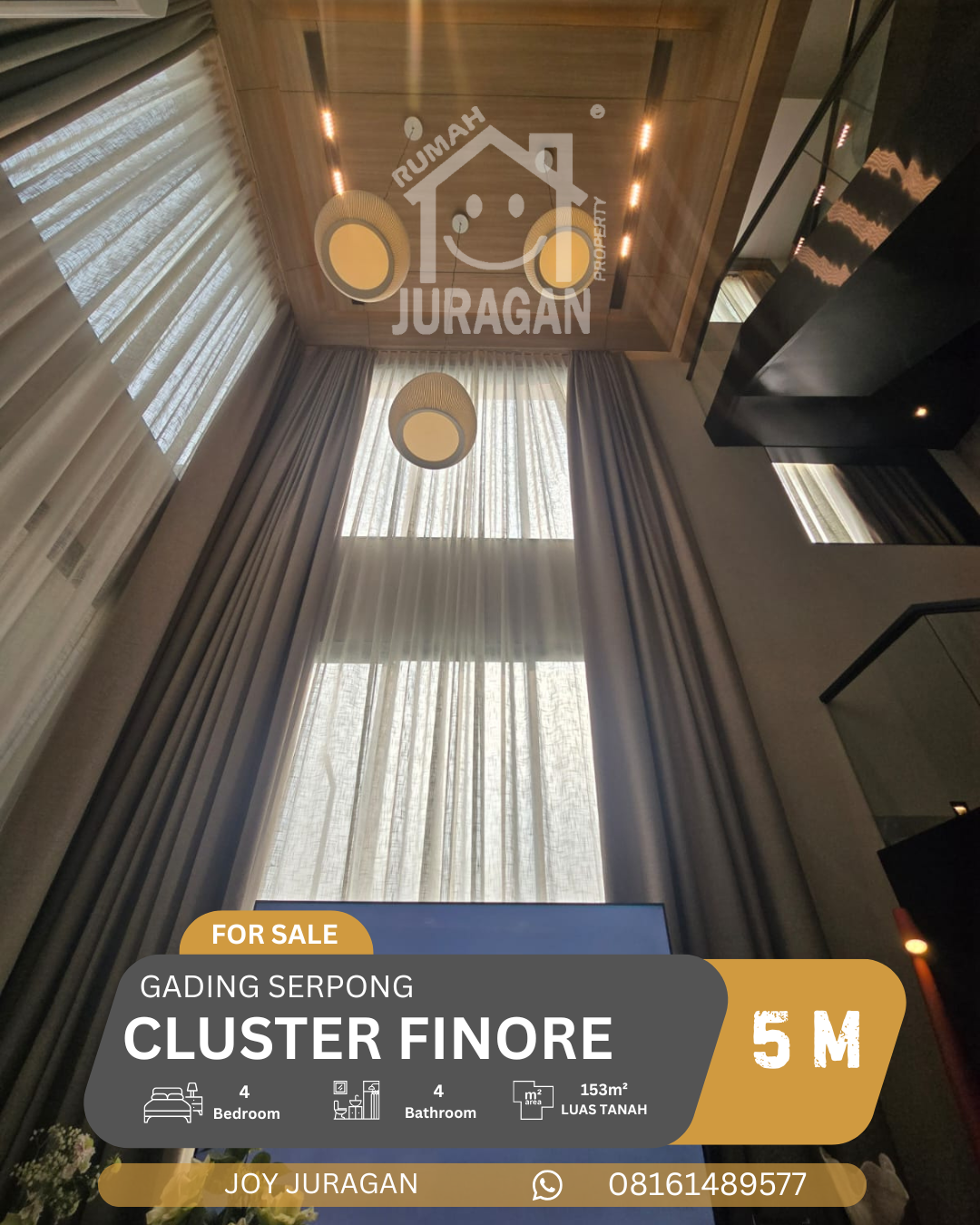 Dijual Rumah Finore Gading Serpong