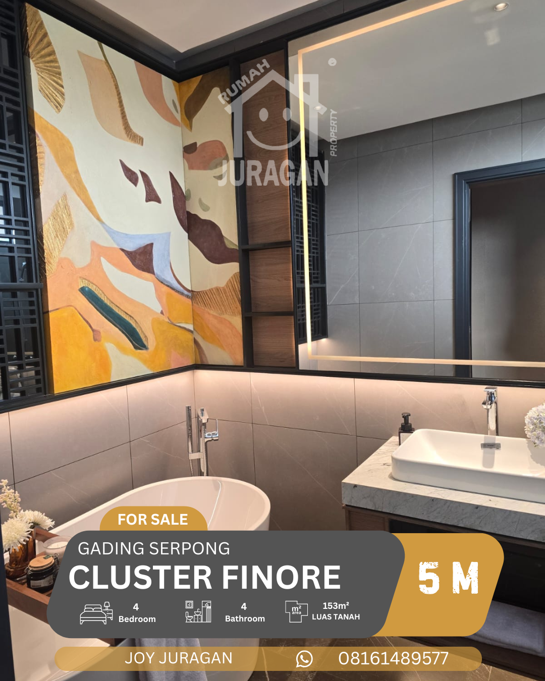 Dijual Rumah Finore Gading Serpong