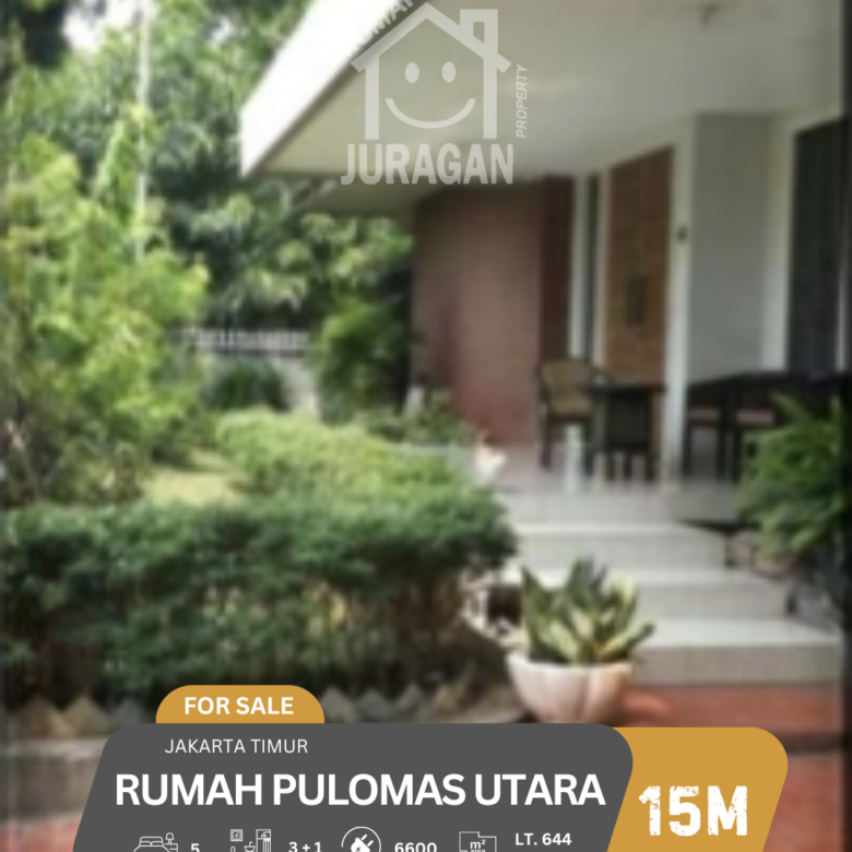 DIJUAL RUMAH PULOMAS UTARA JAKARTA TIMUR