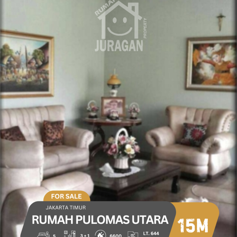 DIJUAL RUMAH PULOMAS UTARA JAKARTA TIMUR