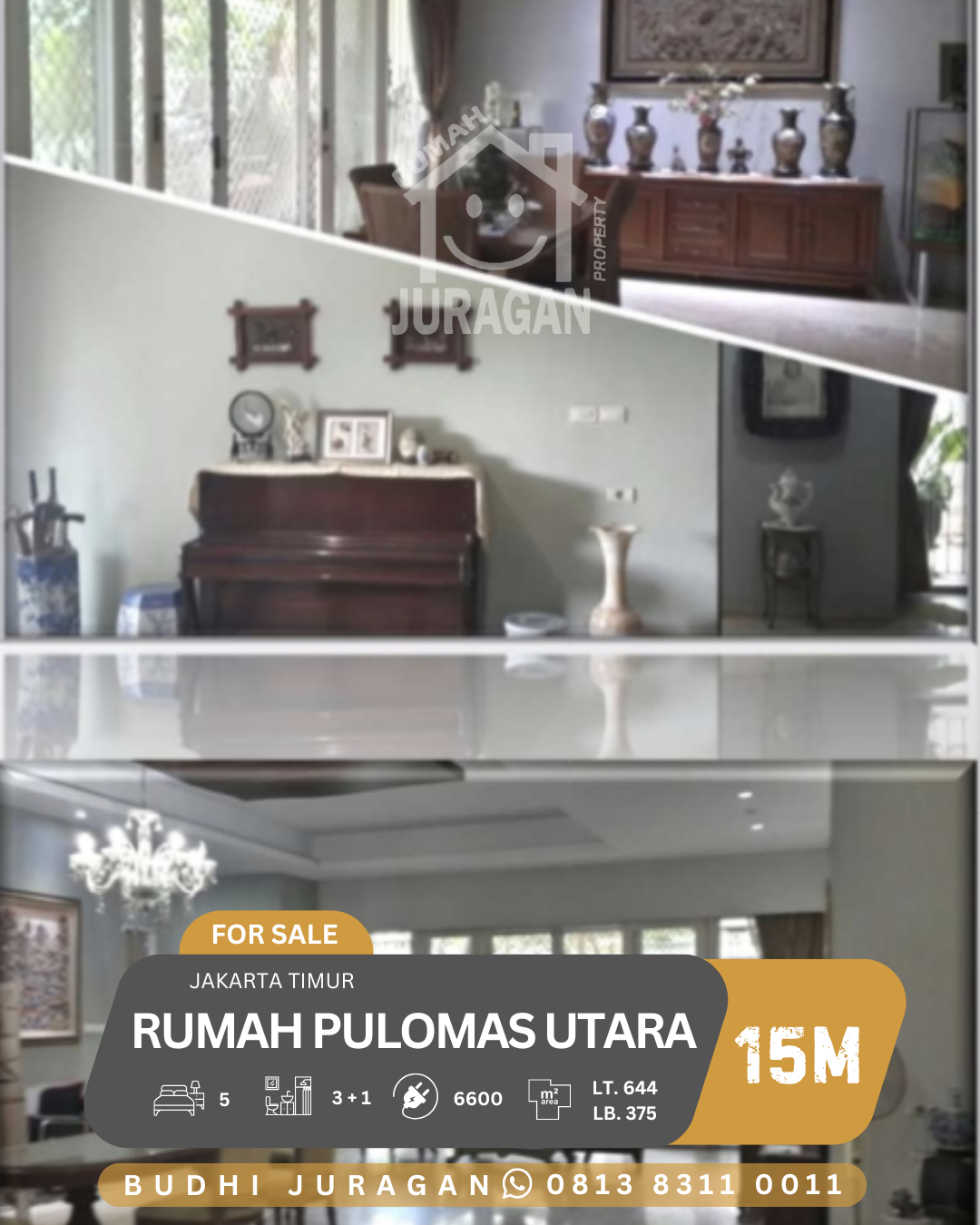 DIJUAL RUMAH PULOMAS UTARA JAKARTA TIMUR