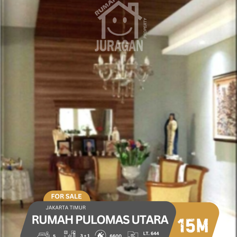 DIJUAL RUMAH PULOMAS UTARA JAKARTA TIMUR