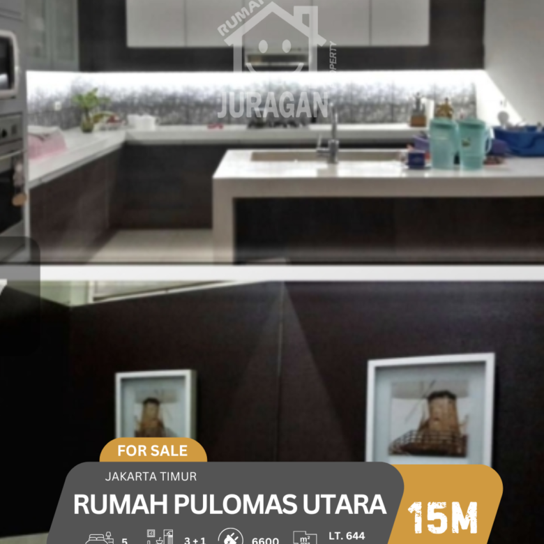 DIJUAL RUMAH PULOMAS UTARA JAKARTA TIMUR