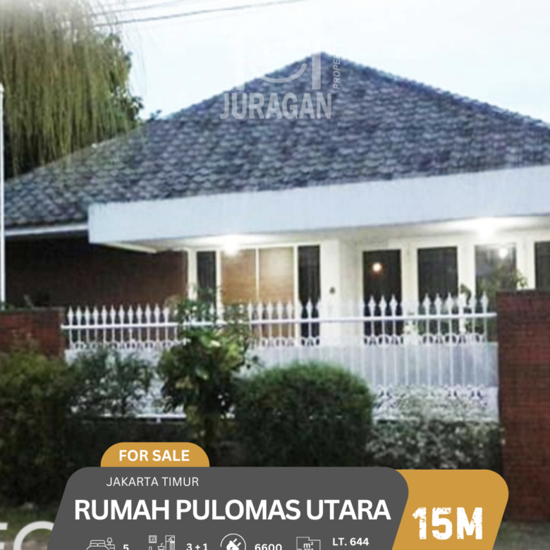 DIJUAL RUMAH PULOMAS UTARA JAKARTA TIMUR