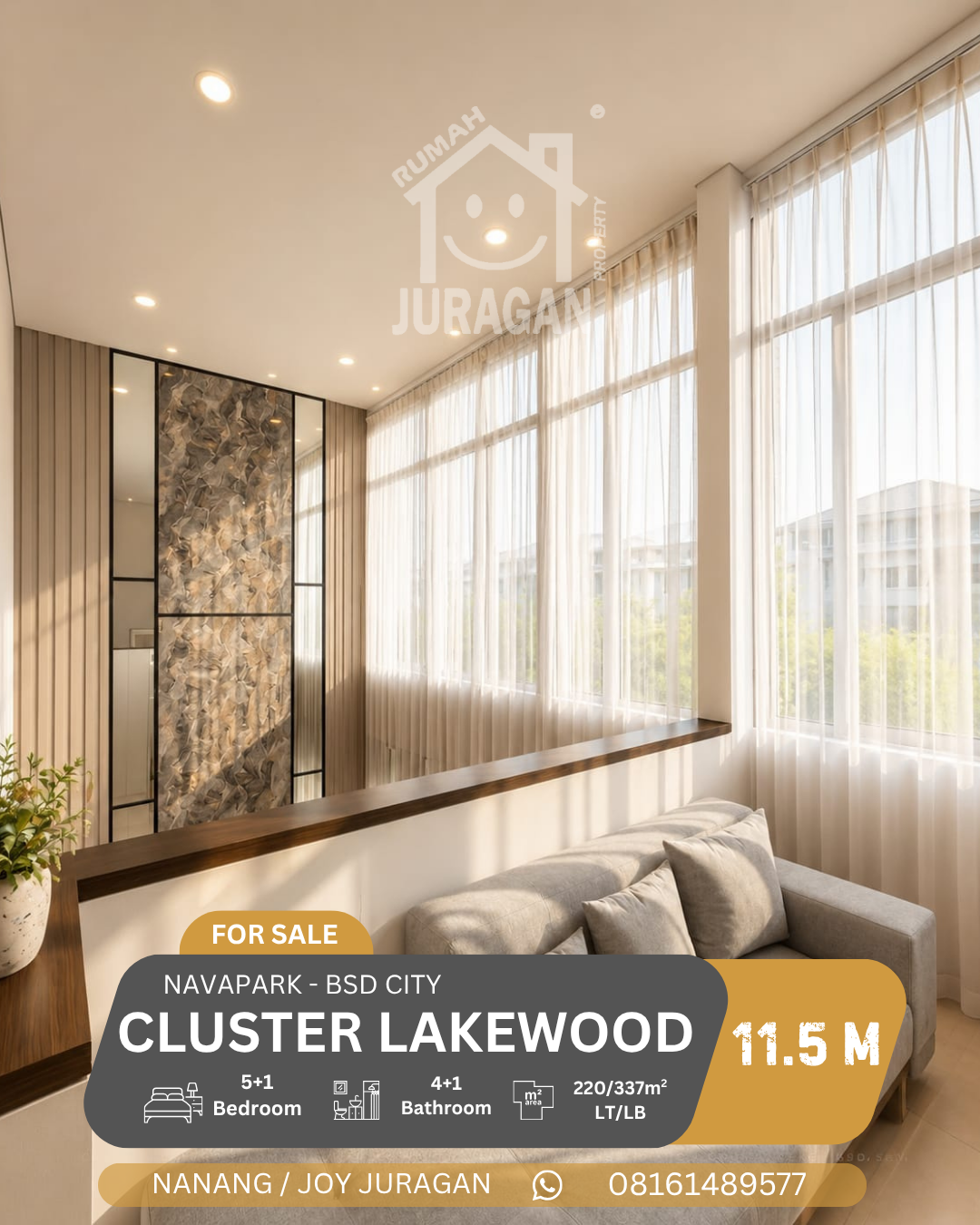 Rumah Dijual Lakewood BSD City