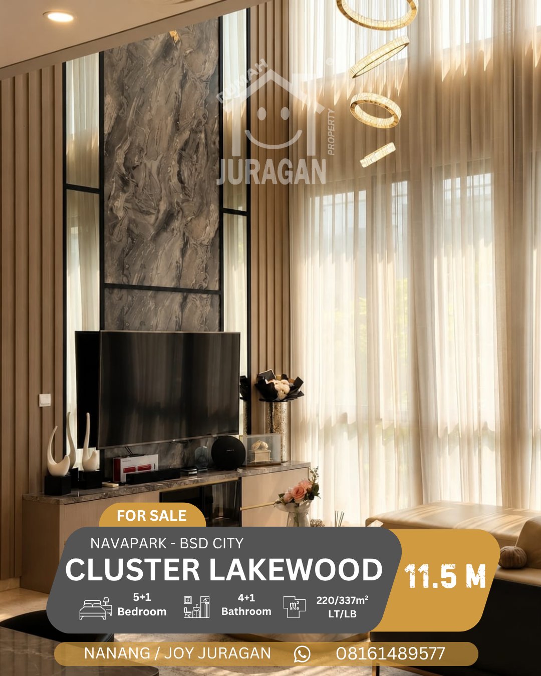 Rumah Dijual Lakewood BSD City