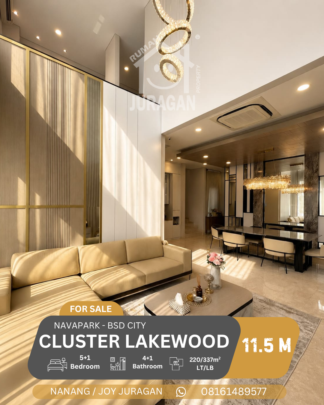 Rumah Dijual Lakewood BSD City