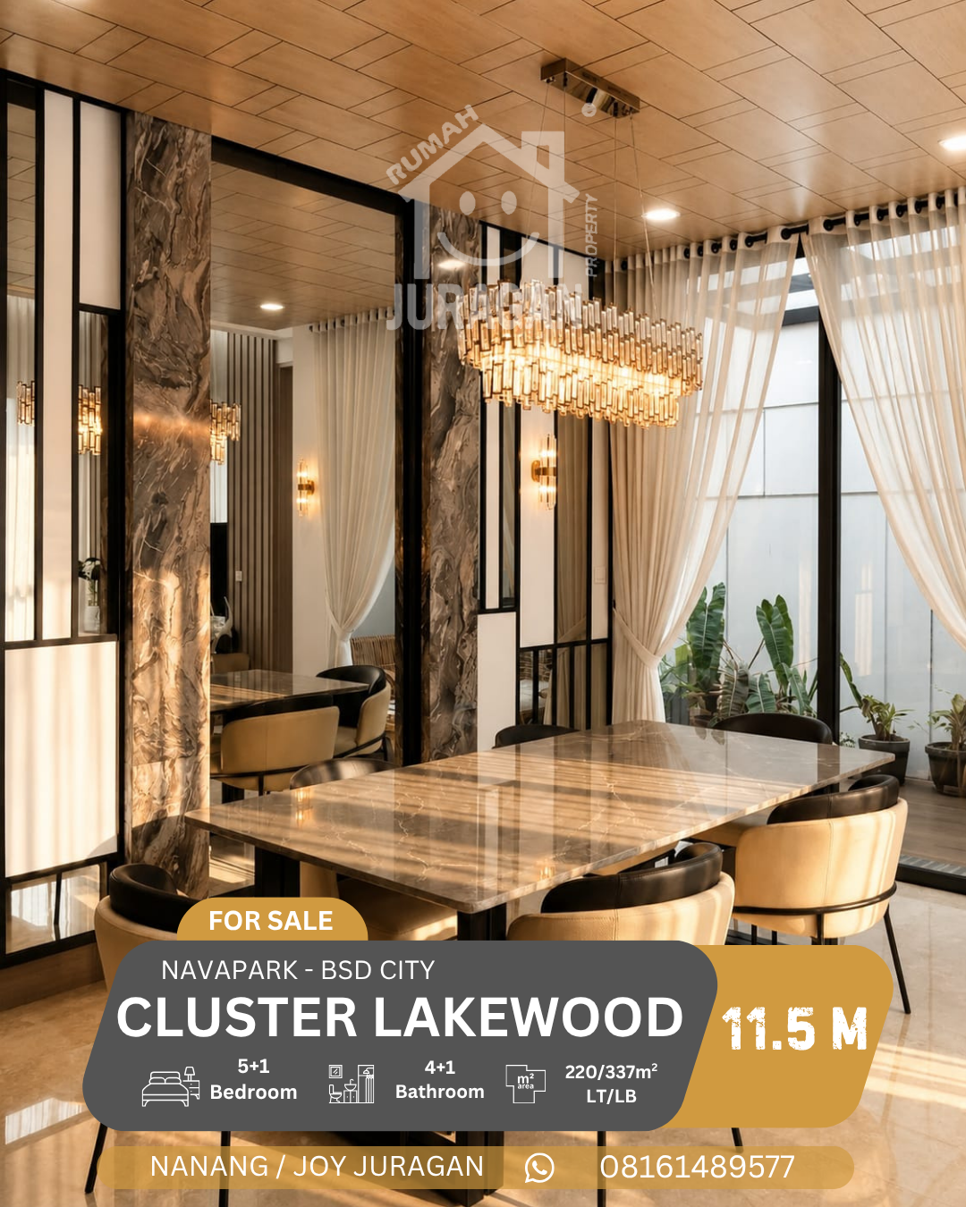 Rumah Dijual Lakewood BSD City