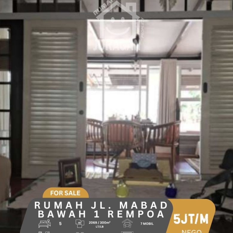 DIJUAL RUMAH JL. MABAD BAWAH REMPOA