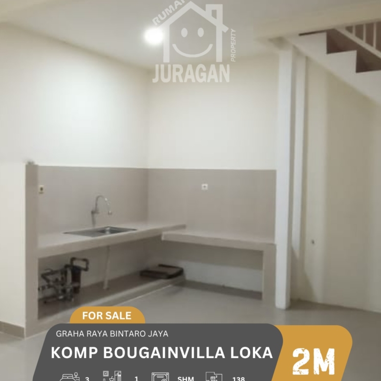 DIJUAL RUMAH GRAHA RAYA BINTARO BOUGENVILE
