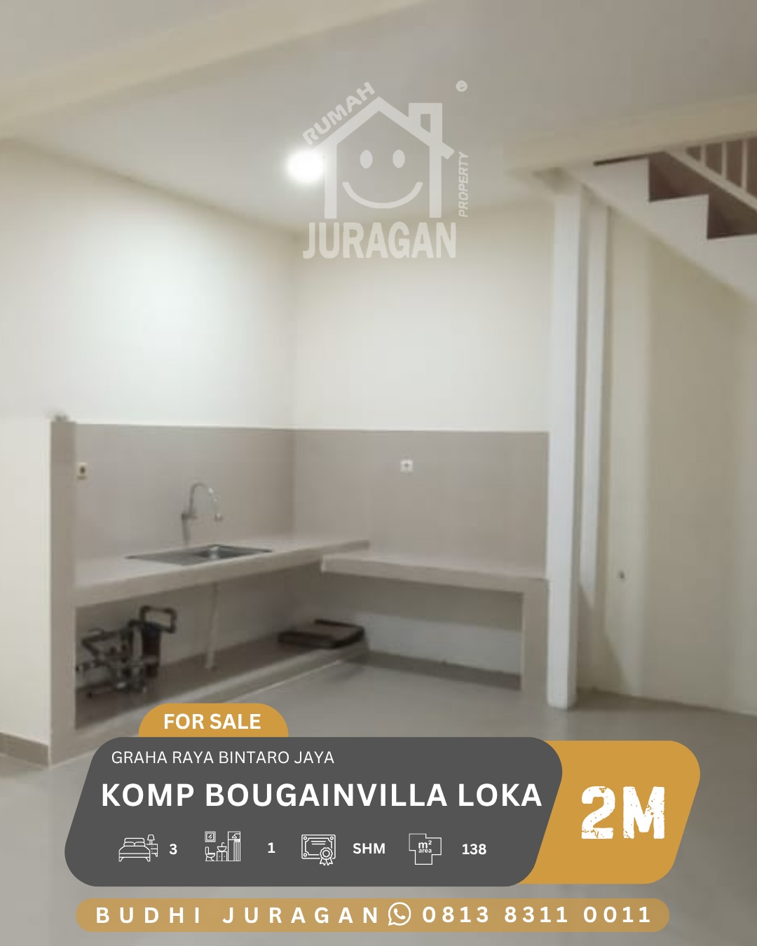 DIJUAL RUMAH GRAHA RAYA BINTARO BOUGENVILE