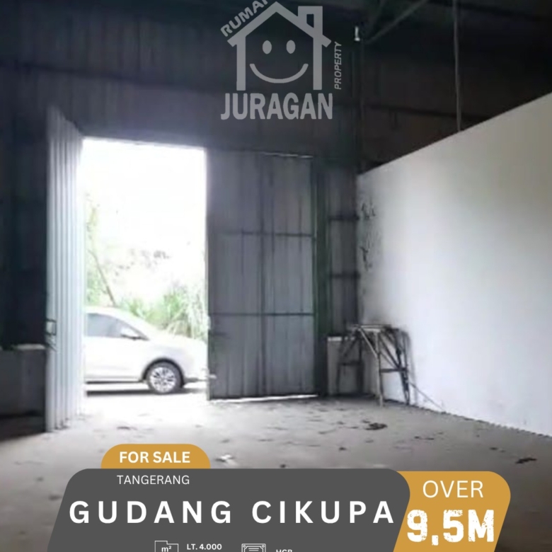 DIJUAL GUDANG CIKUPA TANGERANG