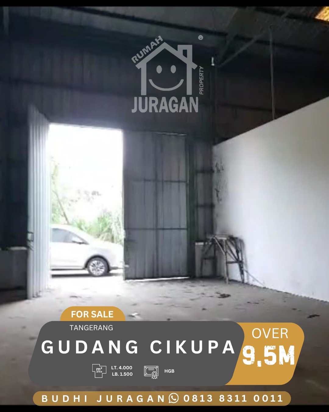DIJUAL GUDANG CIKUPA TANGERANG