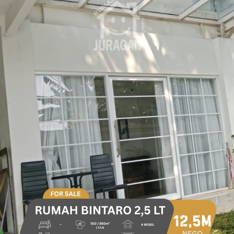 DIJUAL RUMAH 2,5 LANTAI DI BINTARO
