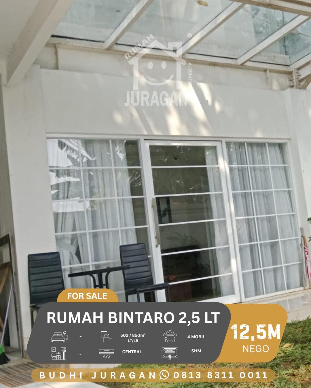 DIJUAL RUMAH 2,5 LANTAI DI BINTARO