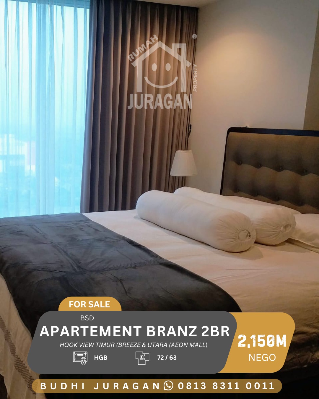 DIJUAL APARTEMEN BRANZ BSD CITY