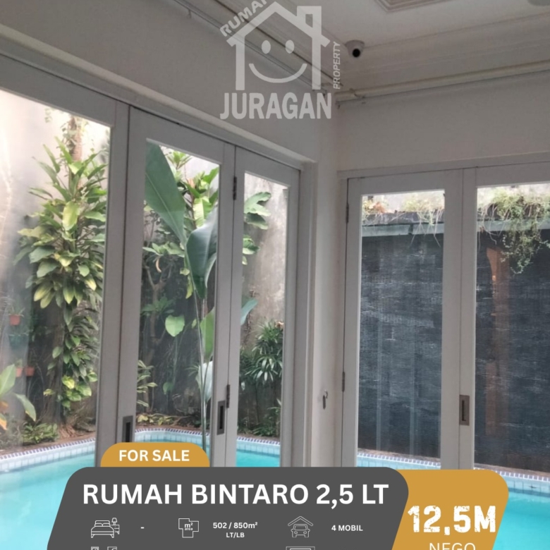 DIJUAL RUMAH 2,5 LANTAI DI BINTARO