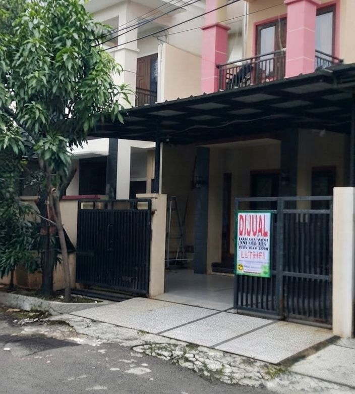 Rumah 2 lantai cantik siap huni di Galaxy Residence Bekasi