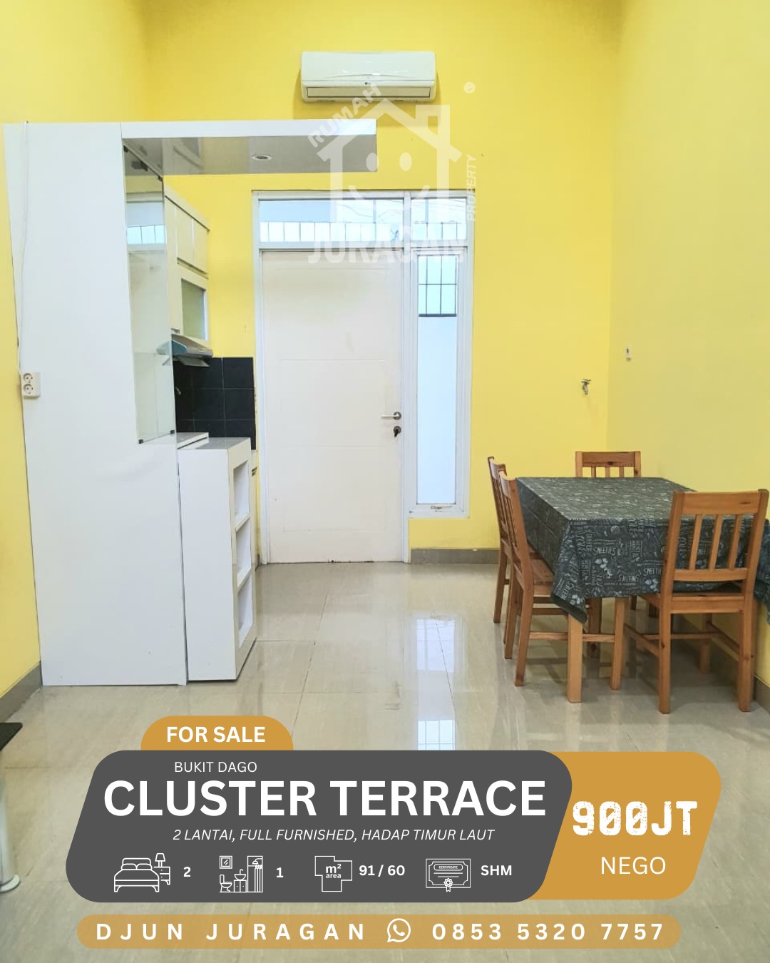 DIJUAL CLUSTER TERRACE 2 LANTAI BUKIT DAGO