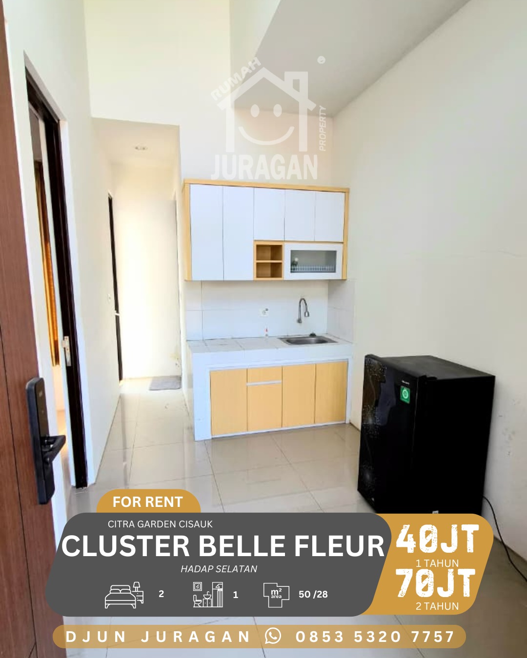 DISEWAKAN RUMAH CITRA GARDEN CISAUK – CLUSTER BELLE FLEUR