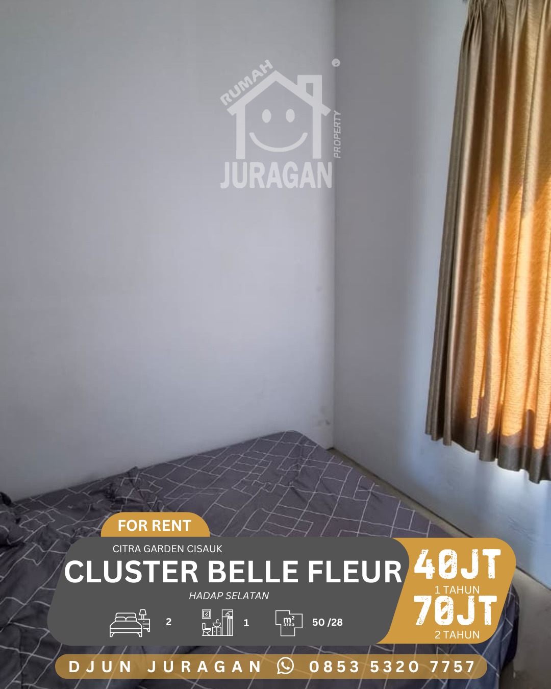 DISEWAKAN RUMAH CITRA GARDEN CISAUK – CLUSTER BELLE FLEUR