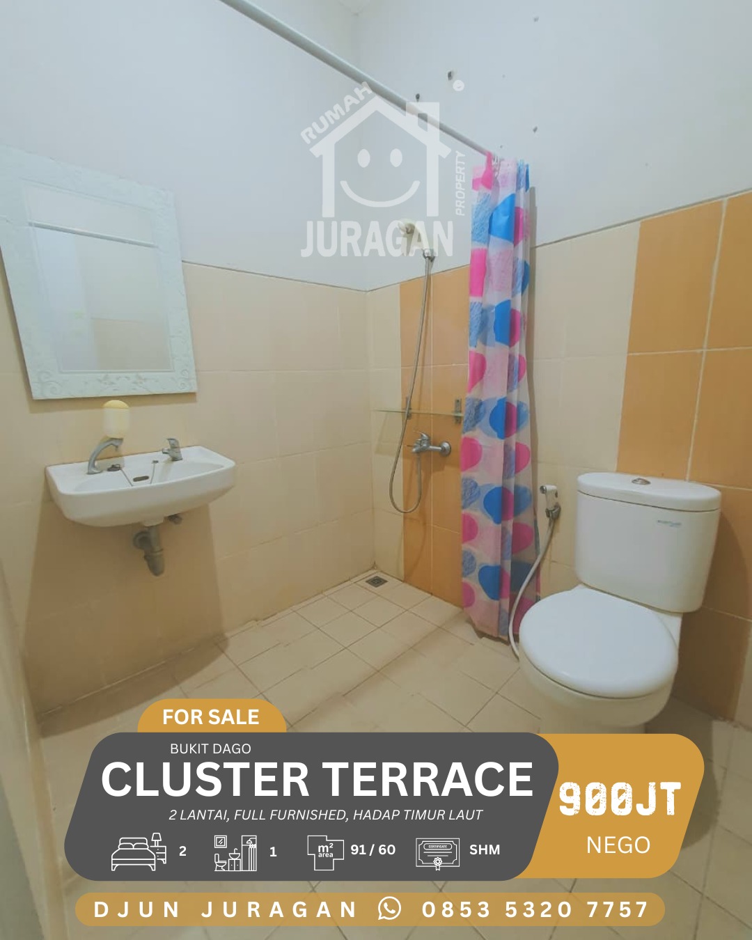 DIJUAL CLUSTER TERRACE 2 LANTAI BUKIT DAGO