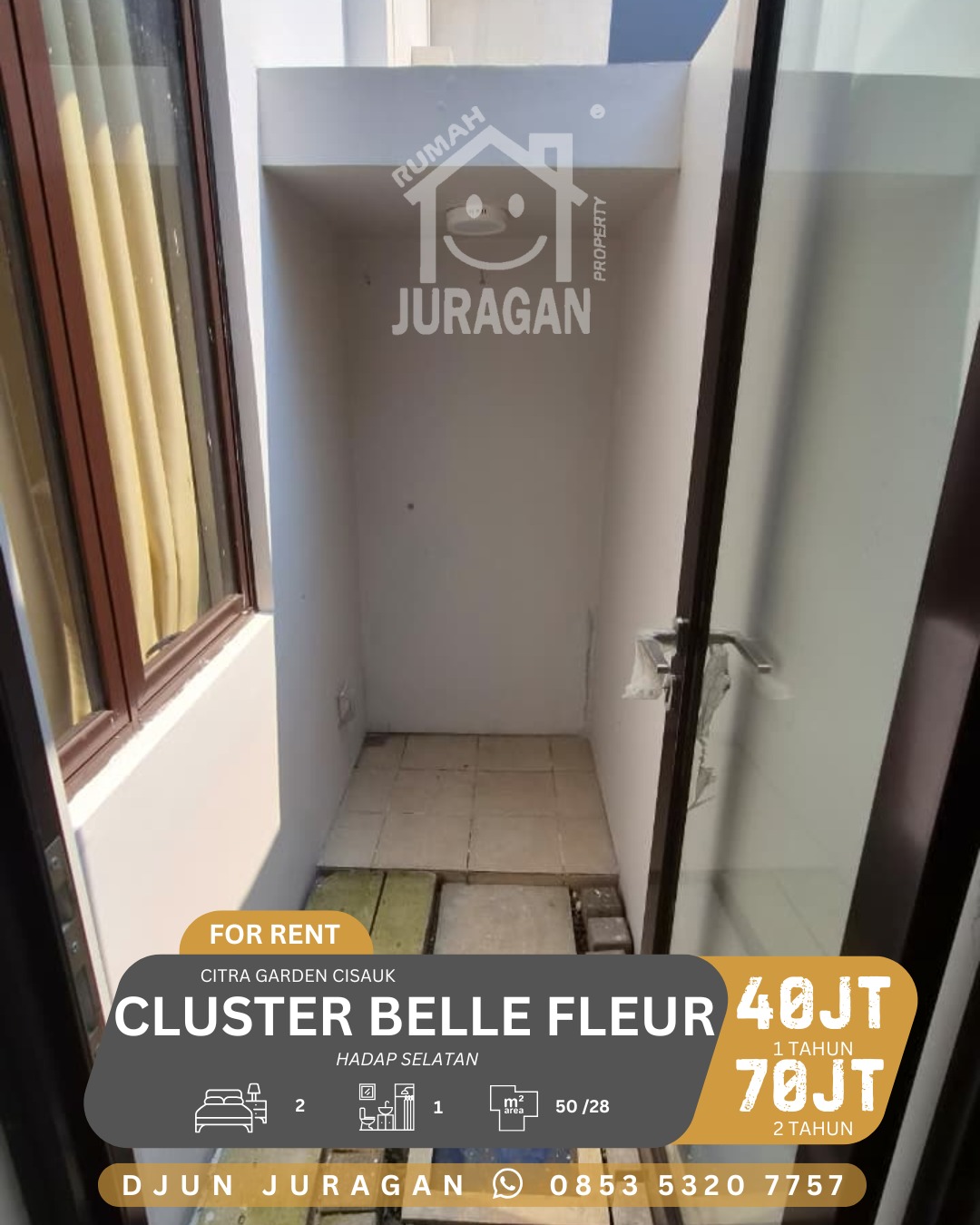 DISEWAKAN RUMAH CITRA GARDEN CISAUK – CLUSTER BELLE FLEUR