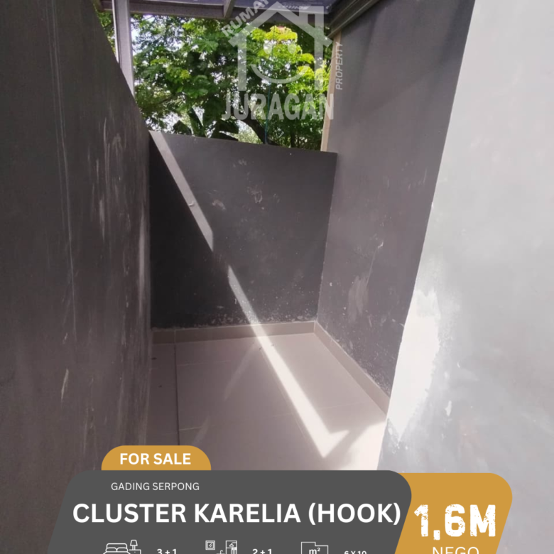 DIJUAL RUMAH CLUSTER KARELIA HOOK GADING SERPONG