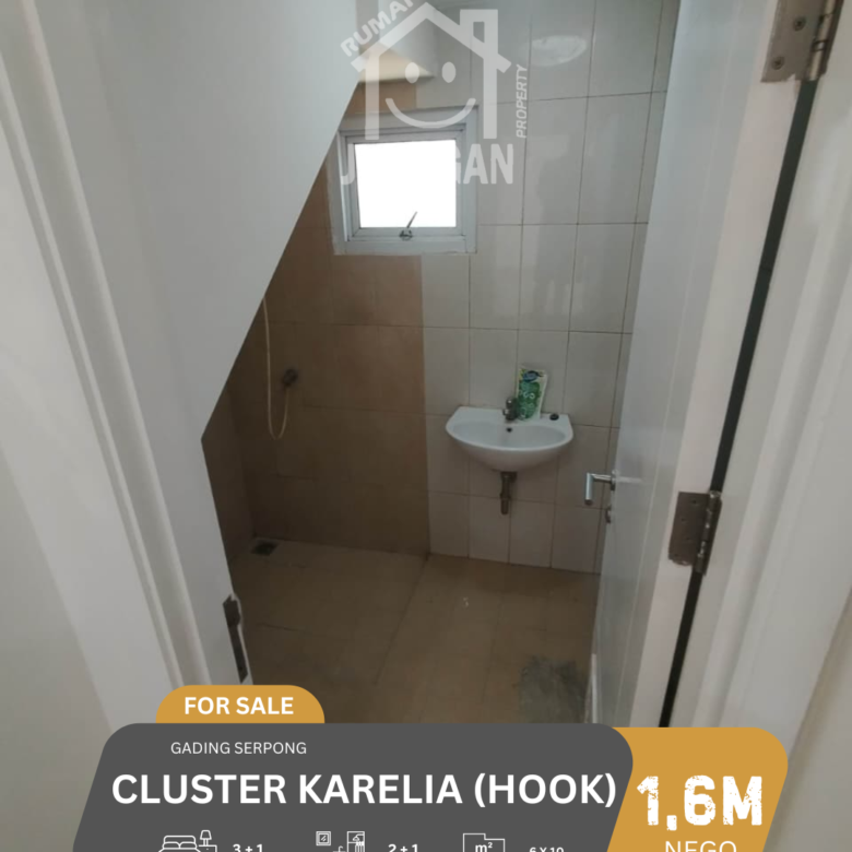 DIJUAL RUMAH CLUSTER KARELIA HOOK GADING SERPONG